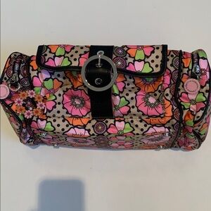 Lesportsac OC Floral Patterned Duffel Bag Party Girl Sparkler